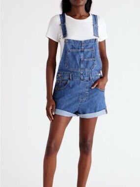 Denim Ziggy Short Overalls